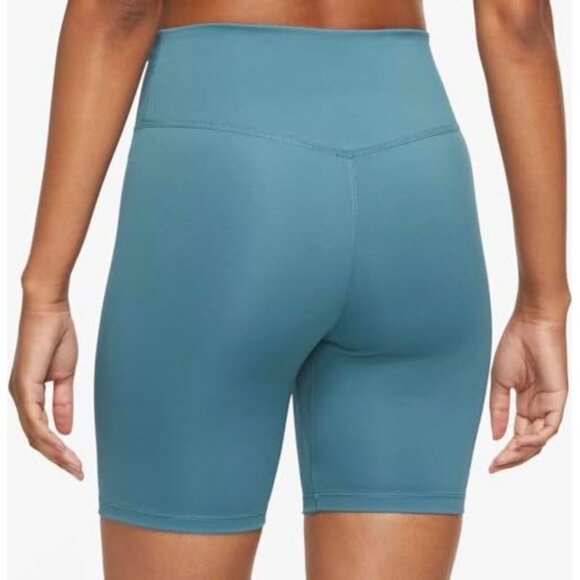 Nike One Women's Mid Rise 7" Tight Fit Shorts,‎ Large, aqua - Picture 4 of 4
